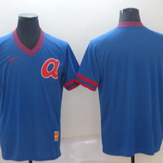 Braves Blank Blue Throwback Jersey