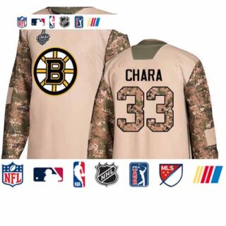 Bruins #33 Zdeno Chara Camo Authentic 2017 Veterans Day Stanley Cup Final Bound Stitched Hockey Jersey