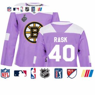 Bruins #40 Tuukka Rask Purple Authentic Fights Cancer Stanley Cup Final Bound Women's Stitched Hockey Jersey