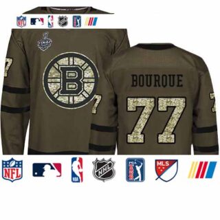 Bruins #77 Ray Bourque Green Salute to Service Stanley Cup Final Bound Stitched Hockey Jersey