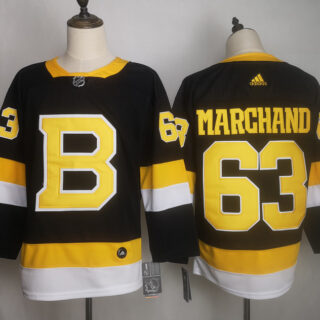 Bruins 63 Brad Marchand Black Adidas Jersey