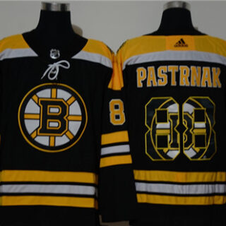 Bruins 88 David Pastrnak Black Adidas Fashion Jersey