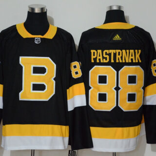 Bruins 88 David Pastrnak Black Adidas Jersey
