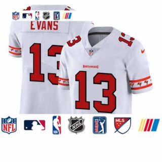 Buccaneers 13 Mike Evans White 2019 New Vapor Untouchable Limited Jersey
