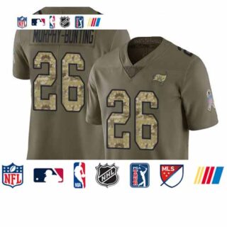 Buccaneers #26 Sean Murphy-Bunting Olive Camo Men's Stitched Football Limited 2017 Salute To Service Jersey