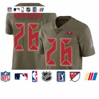 Buccaneers #26 Sean Murphy-Bunting Olive Men's Stitched Football Limited 2017 Salute To Service Jersey