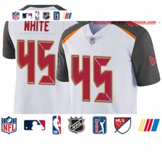 Buccaneers #45 Devin White White Youth Stitched Football Vapor Untouchable Limited Jersey
