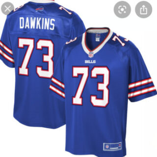 Buffalo bills #73 Dawkins Blue Vapor Limited Jersey