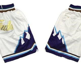 Bulls And Jazz Red White Split Just Don NBA Finals Shorts