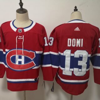 Canadiens 13 Max Domi Red Adidas Jersey