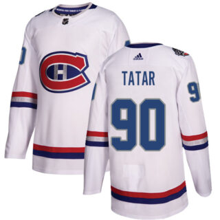 Canadiens #90 Tomas Tatar White Authentic 2017 100 Classic Stitched Hockey Jersey
