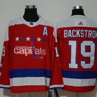 Capitals 19 Nicklas Backstrom Red Alternate Adidas Jersey