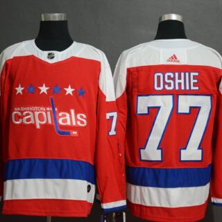 Capitals 77 T.J. Oshie Red Breakaway Adidas Jersey