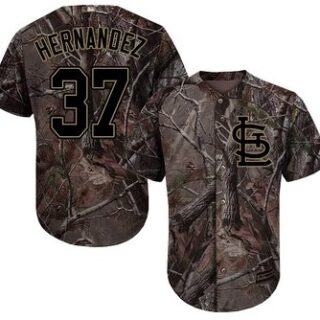Cardinals #37 Keith Hernandez Camo Realtree Collection Cool Base Stitched Baseball Jersey