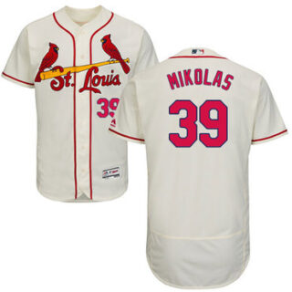 Cardinals #39 Miles Mikolas Cream Flexbase Authentic Collection Stitched Baseball Jersey