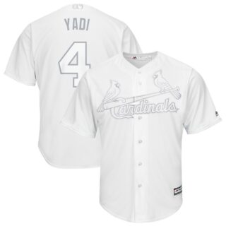 Cardinals 4 Yadier Molina Yadi White 2019 Players' Weekend Player Jersey