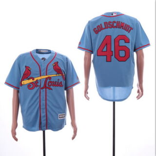 Cardinals 46 Paul Goldschmidt Light Blue Cool Base Jersey