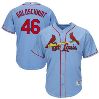 Cardinals 46 Paul Goldschmidt Light Blue Cool Base Jersey