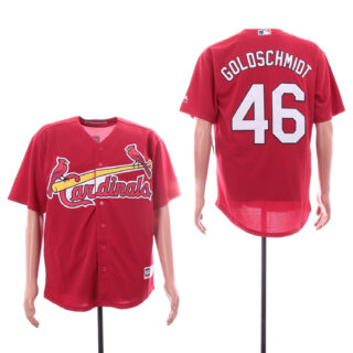 Cardinals 46 Paul Goldschmidt Red Cool Base Jersey