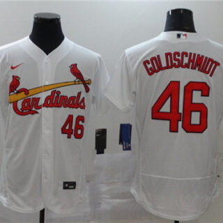 Cardinals 46 Paul Goldschmidt White 2020 Nike Flexbase Jersey