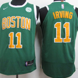 Celtics 11 Kyrie Irving Green 2018-19 Earned Edition Nike Authentic Jersey