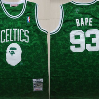 Celtics 93 Bape Green 1985-86 Hardwood Classics Jersey