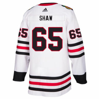 Chicago Blackhawks #65 Andrew Shaw White Road Authentic Jersey