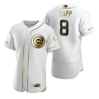 Chicago Cubs #8 Andre Dawson White Nike Men's Authentic Golden Edition MLB Jersey