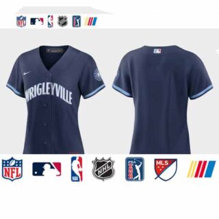 Chicago Cubs Women's Nike 2021 City Connect Navy MLB Jersey