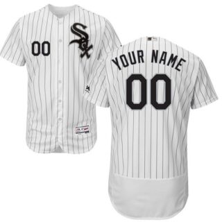 Chicago White Sox White Men's Flexbase Customized Jersey