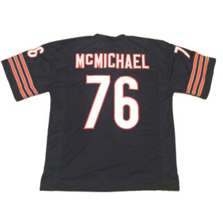 Men's Chicago Bears #76 Steve McMichael Blue Jersey