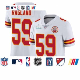 Chiefs #59 Reggie Ragland White Super Bowl LIV Bound Youth Stitched Football Vapor Untouchable Limited Jersey