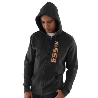 Cincinnati Bengals Hook And Ladder Full Zip Hoodie Black