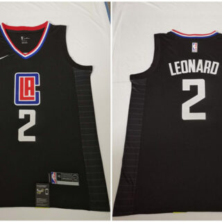 Clippers 2 Kawhi Leonard Black Nike Swingman Jersey