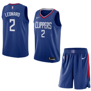 Clippers 2 Kawhi Leonard Blue City Edition Nike Swingman Jersey(With Shorts)