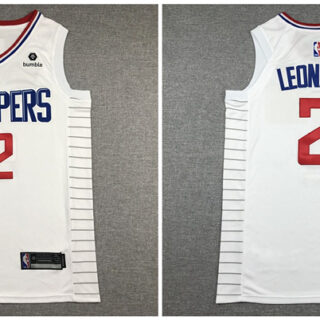 Clippers 2 Kawhi Leonard White Nike Authentic Jersey