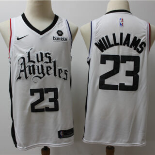 Clippers 23 Lou Williams White City Edition Nike Swingman Jersey