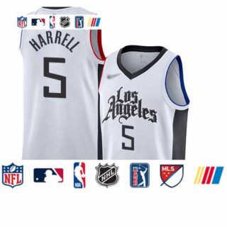 Clippers #5 Montrezl Harrell White Basketball Swingman City Edition 2019 20 Jersey