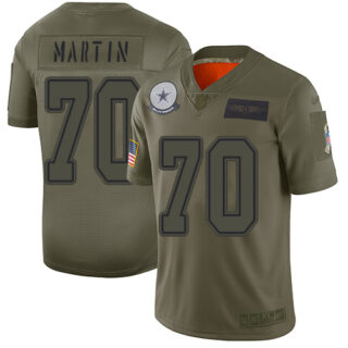 Cowboys #70 Zack Martin Camo Men's Stitched Football Limited 2019 Salute To Service Jersey
