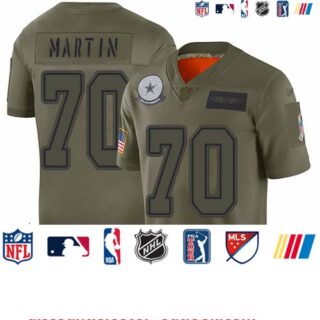 Cowboys #70 Zack Martin Camo Youth Stitched Football Limited 2019 Salute to Service Jersey