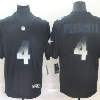 Cowboys 4 Dak Prescott Black Arch Smoke Vapor Untouchable Limited Jersey