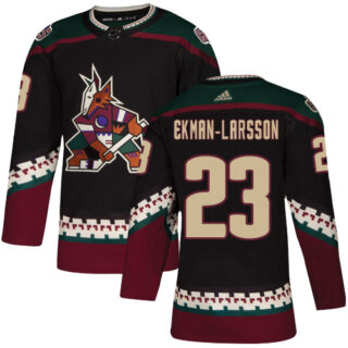 Coyotes #23 Oliver Ekman-Larsson Black Alternate Authentic Stitched Hockey Jersey