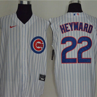 Cubs 22 Jason Heyward White Nike Cool Base Sleeveless Jersey