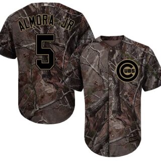 Cubs #5 Albert Almora Jr. Camo Realtree Collection Cool Base Stitched Baseball Jersey