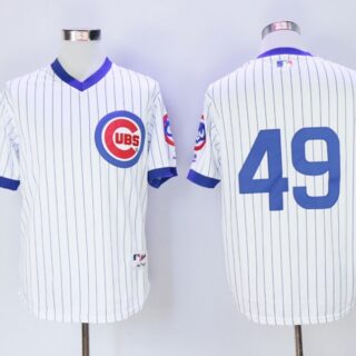 Cubs 49 Jake Arrieta White 1988 Turn Back The Clock Jersey