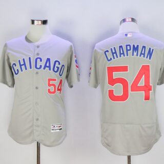 Cubs 54 Aroldis Chapman Gray Flexbase Jersey