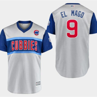 Cubs 9 Javier Baez El Mago Gray 2019 MLB Little League Classic Player Jersey
