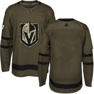 Custom Adidas Golden Knights Green Salute to Service Stitched NHL Jersey