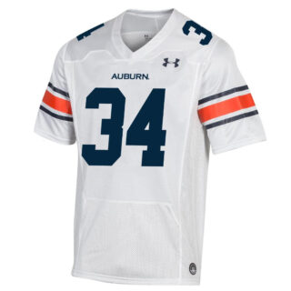 Custom Auburn Tigers White College Football Jersey