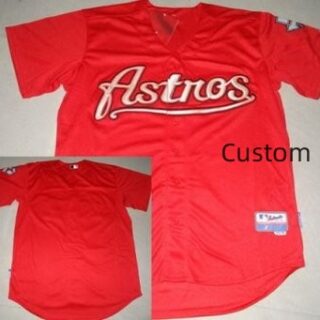 Custom Houston Astros Red MLB Jerseys